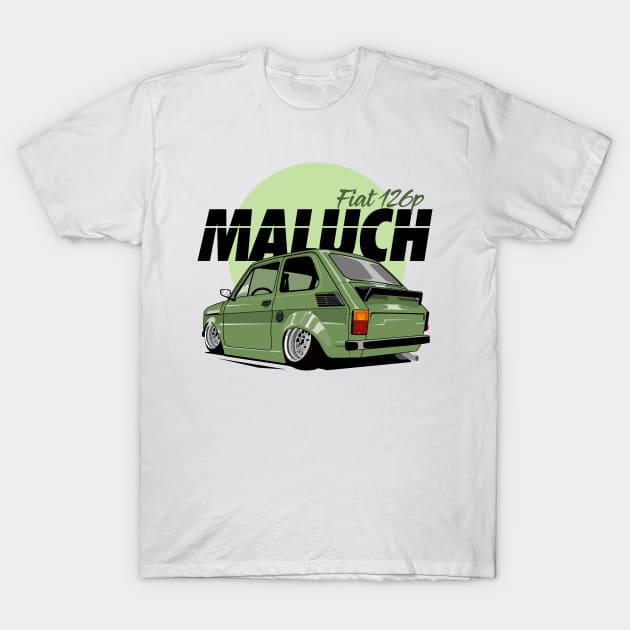 Maluch // Fiat 126p T-Shirt by shketdesign